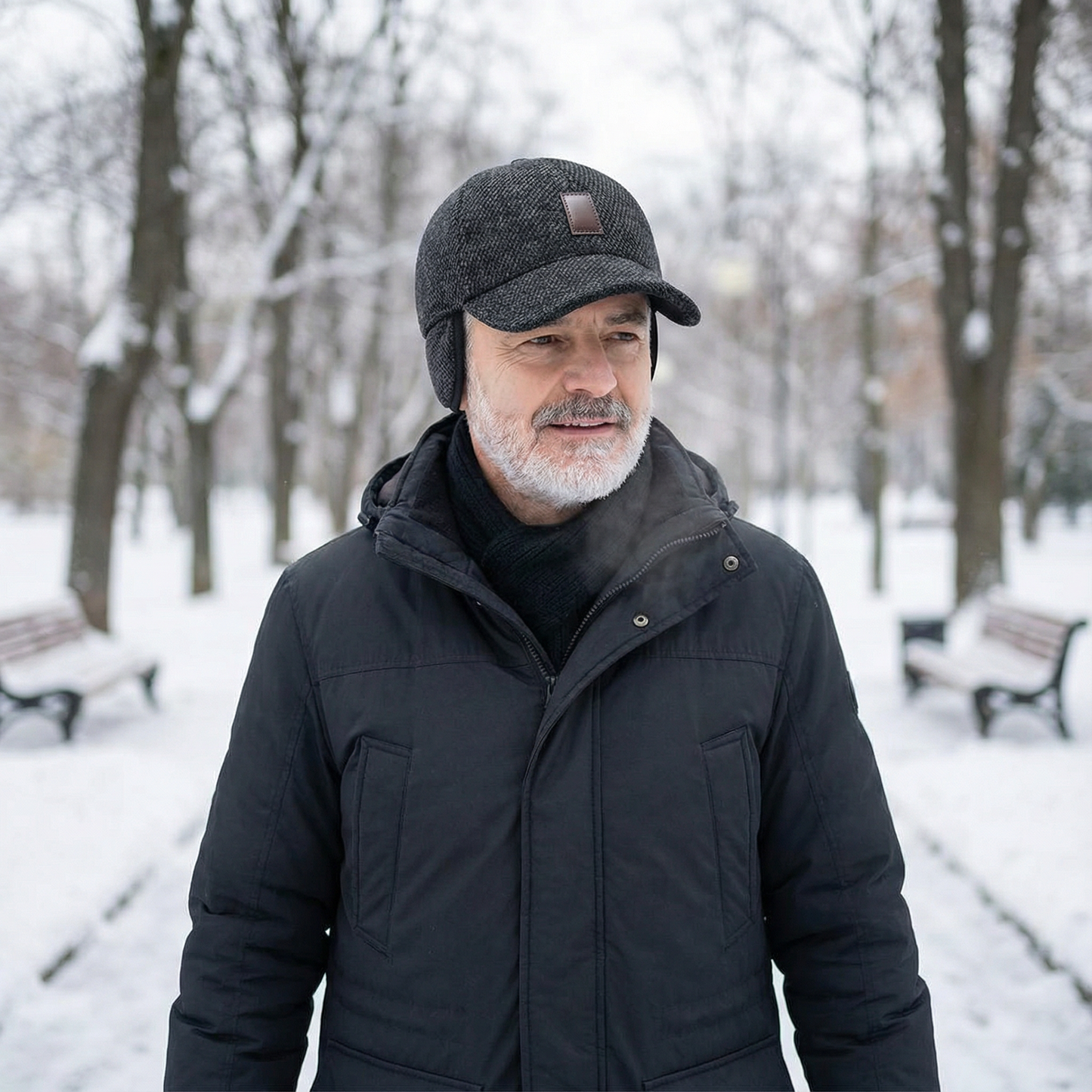 Coldguard™ – Fleece Lined Winter Baseball Cap with Ear Flaps