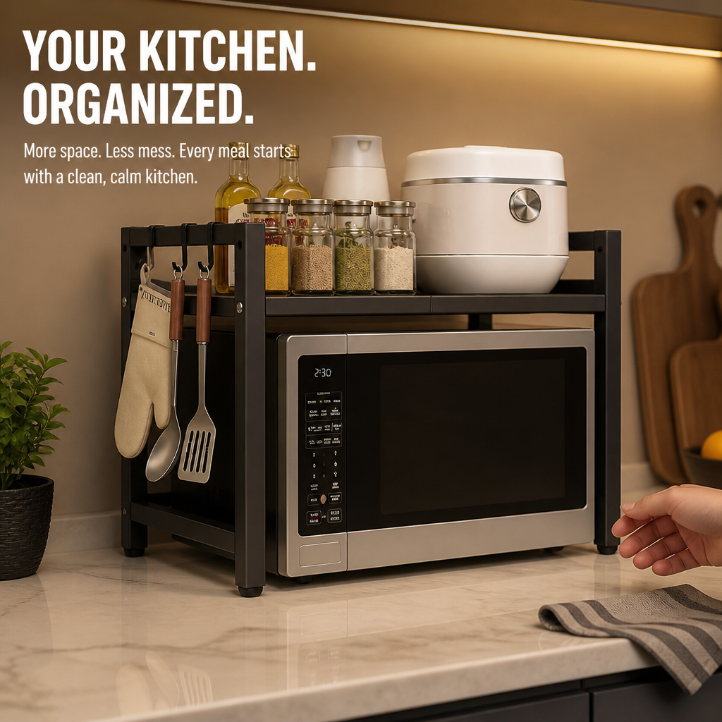 FlexiStor — Instantly Unlock Clutter-Free Counters and Kitchen Calm