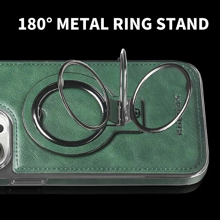 iPhone LuxeLeather Metal Stand Case