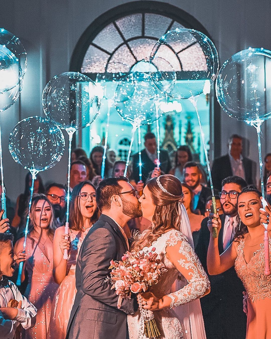 LED Bobo Balloons with Sticks for Weddings, Birthdays & More Parties
