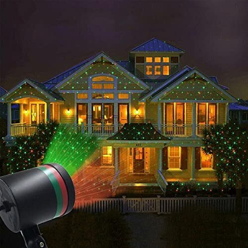 Laser Light Projector with Galactic Rain Effect