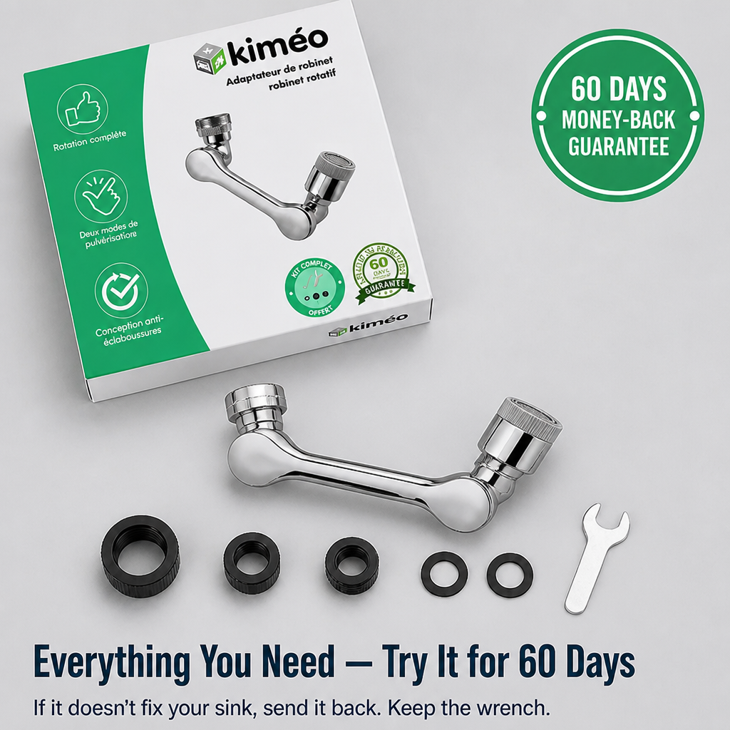 HydraFlex™ — Stop Splashing, Reach Every Corner of Your Sink in Seconds | 60-Day Guarantee