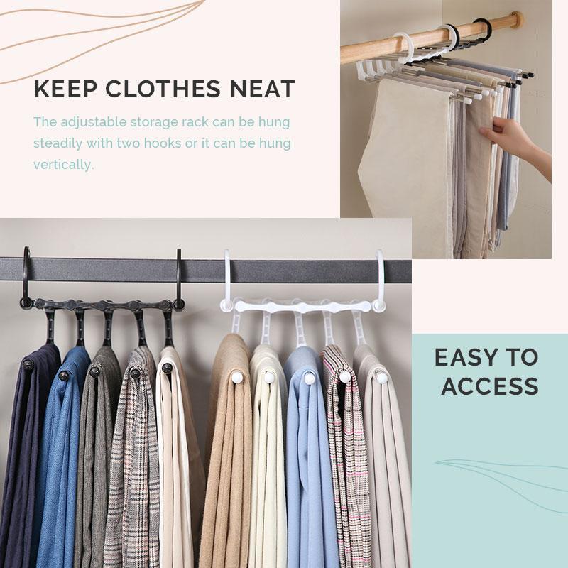 Pants Organizer Rack | Maximise closet space with sturdy multi-layer storage