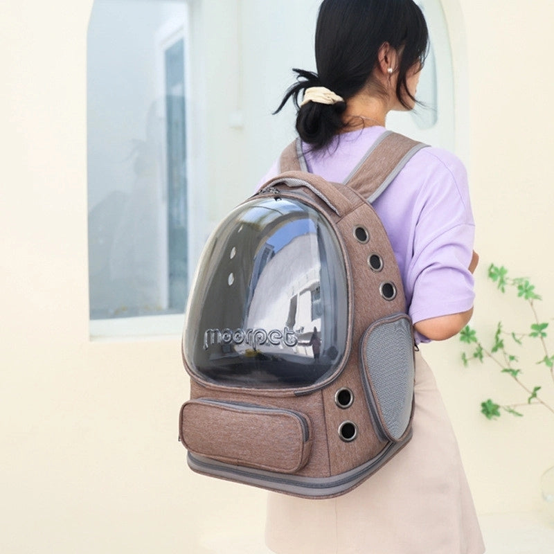Clear Pet Backpack Carrier for Small Dogs and Cats – Breathable Design