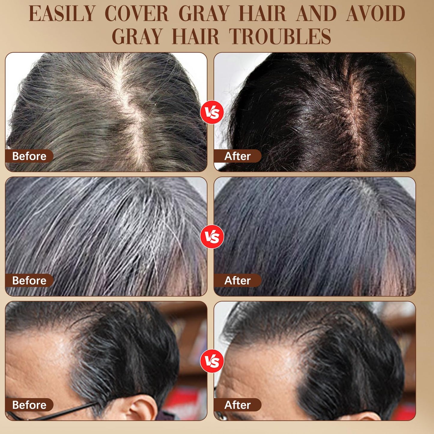 Instantly Look Youthful with Gray Hair Disappearing Solution