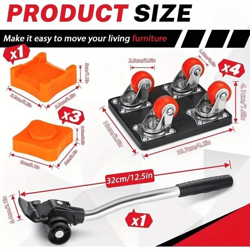Heavy-Duty Furniture Mover for Easy Lifting and Back Protection
