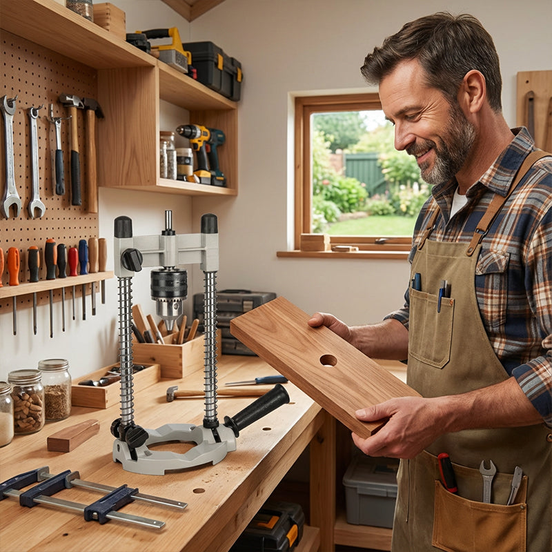 Adjustable Angle Drill Stand 45–90°