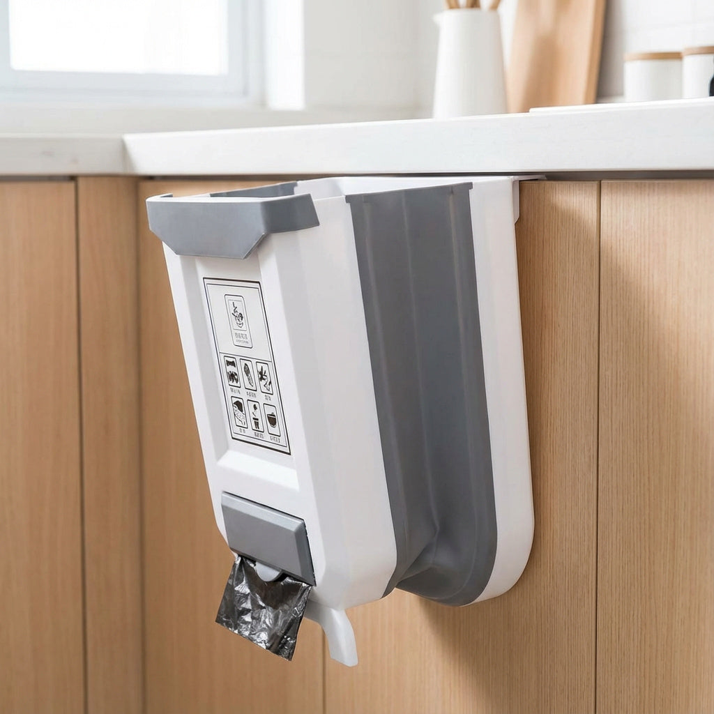 Collapsible Countertop Kitchen Trash Bin