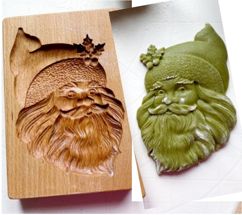 Wood patterned Cookie cutter - Embossing Mold For Cookies