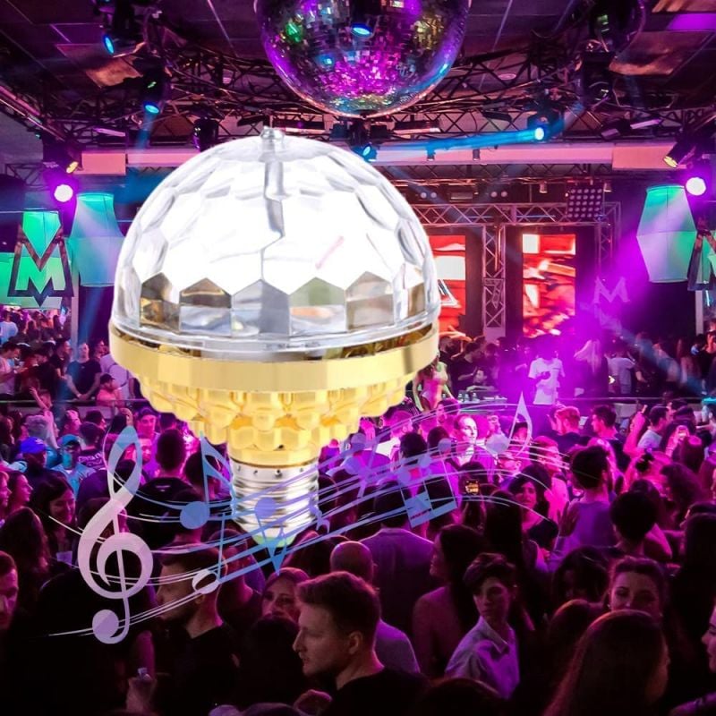 GlowBlast Rotating RGB Party Bulb for Dynamic Lighting