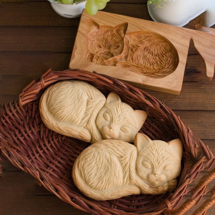 Wood patterned Cookie cutter - Embossing Mold For Cookies