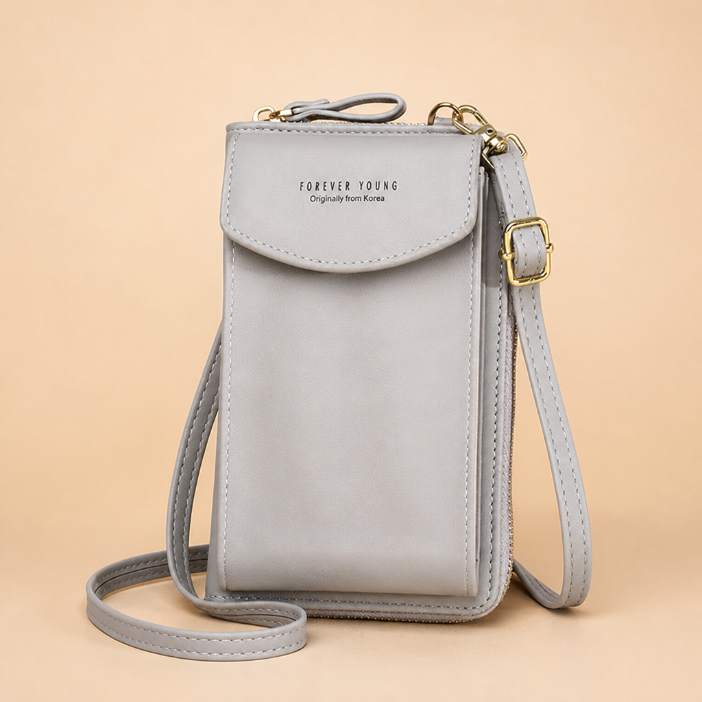 AeroStride – Slim Crossbody Phone Bag with Built-In Card Wallet