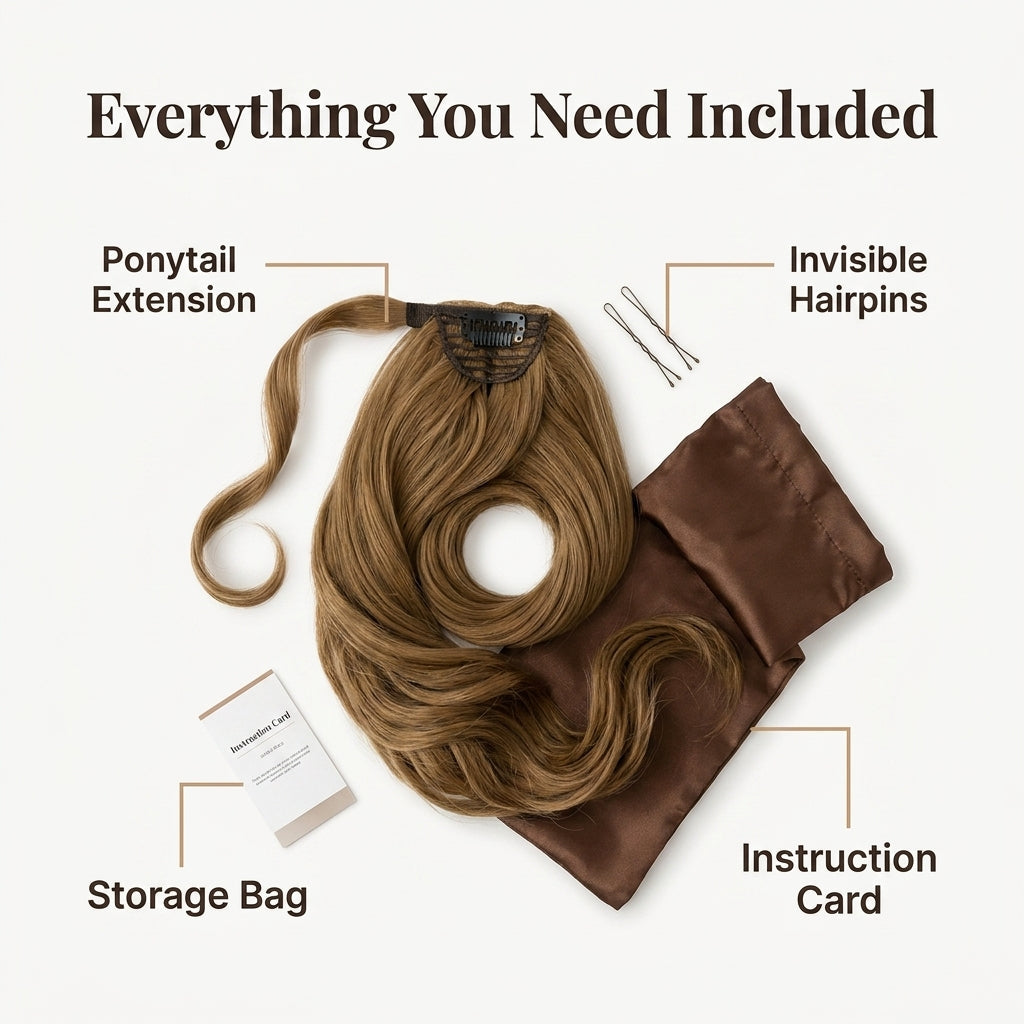 Valcero Ponytail Extension - Natural Look & Feel