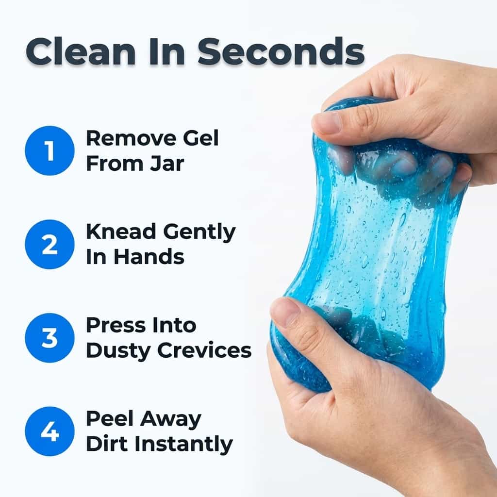 SlimeSweep - Deep cleaning gel for hard-to-reach crevices