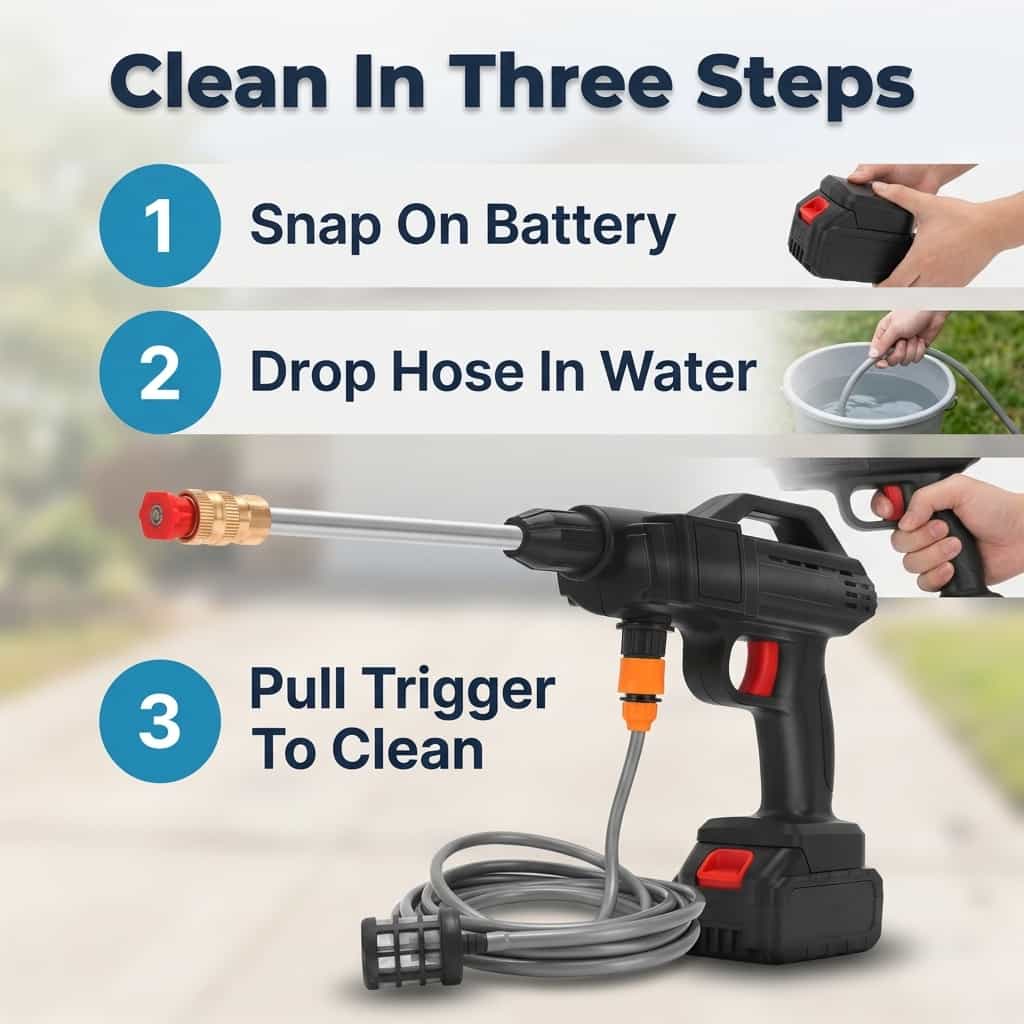AquaBlast - Cordless Power Cleaner