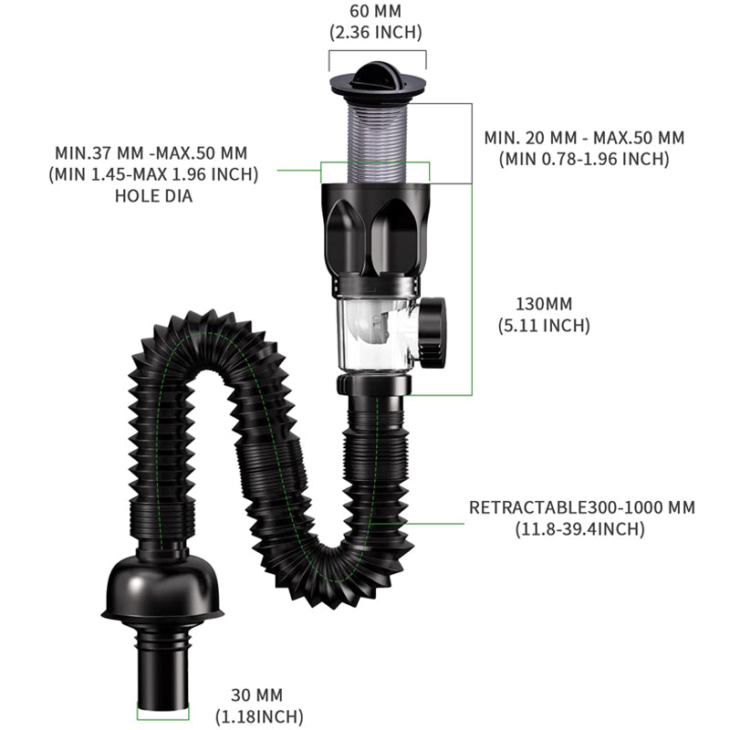 Flexible Drain Pipe Siphon