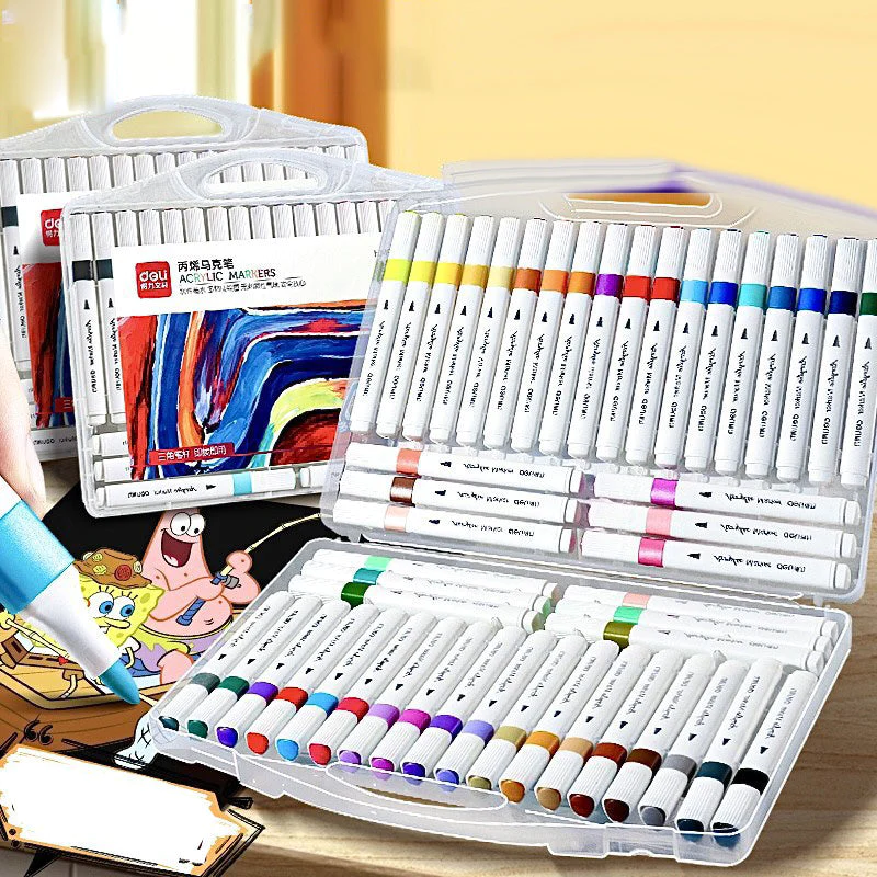 Vibracryl 3 mm Acrylic Paint Marker Set for Multi-Surface Art