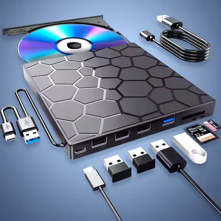 External Storage | Plug and Play No Driver Needed | USB-C Hub with SD Card Reader | RetroRevive
