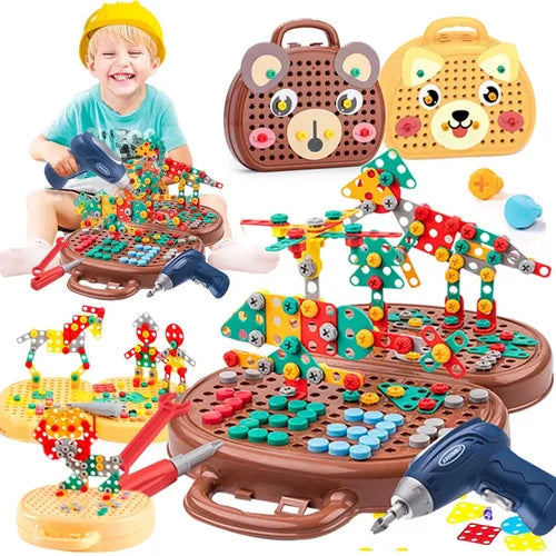 BuildBrilliance BlastSet — Kids Construction Toy Set with Drill