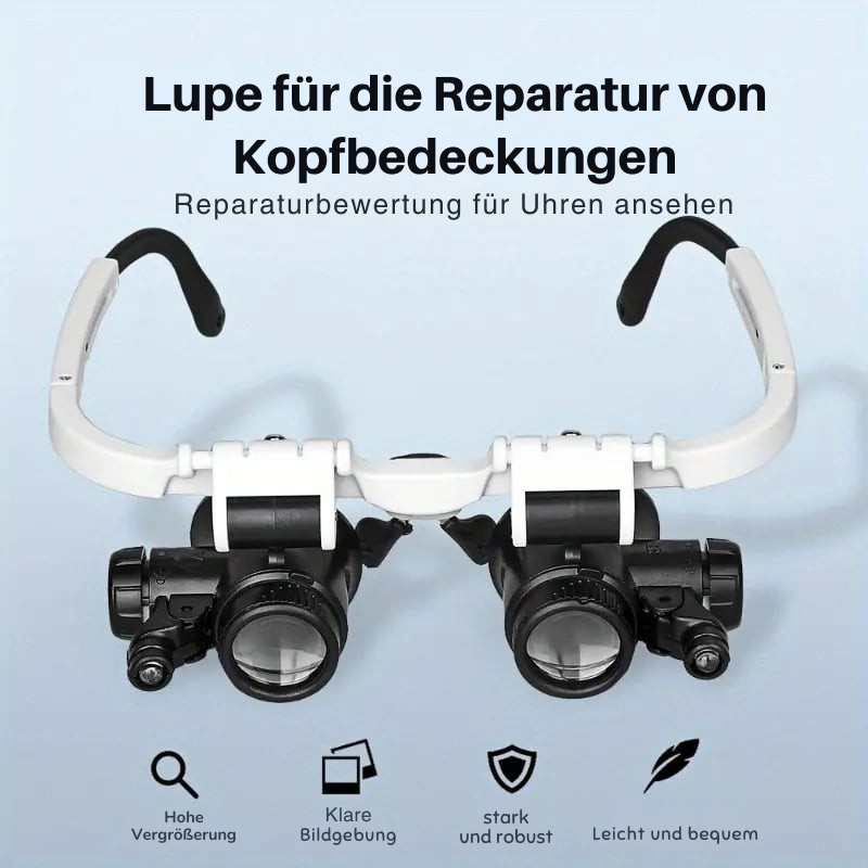 Magnifying Headlight | 8–23x Zoom | LED Illumination | MicroSight Headlamp
