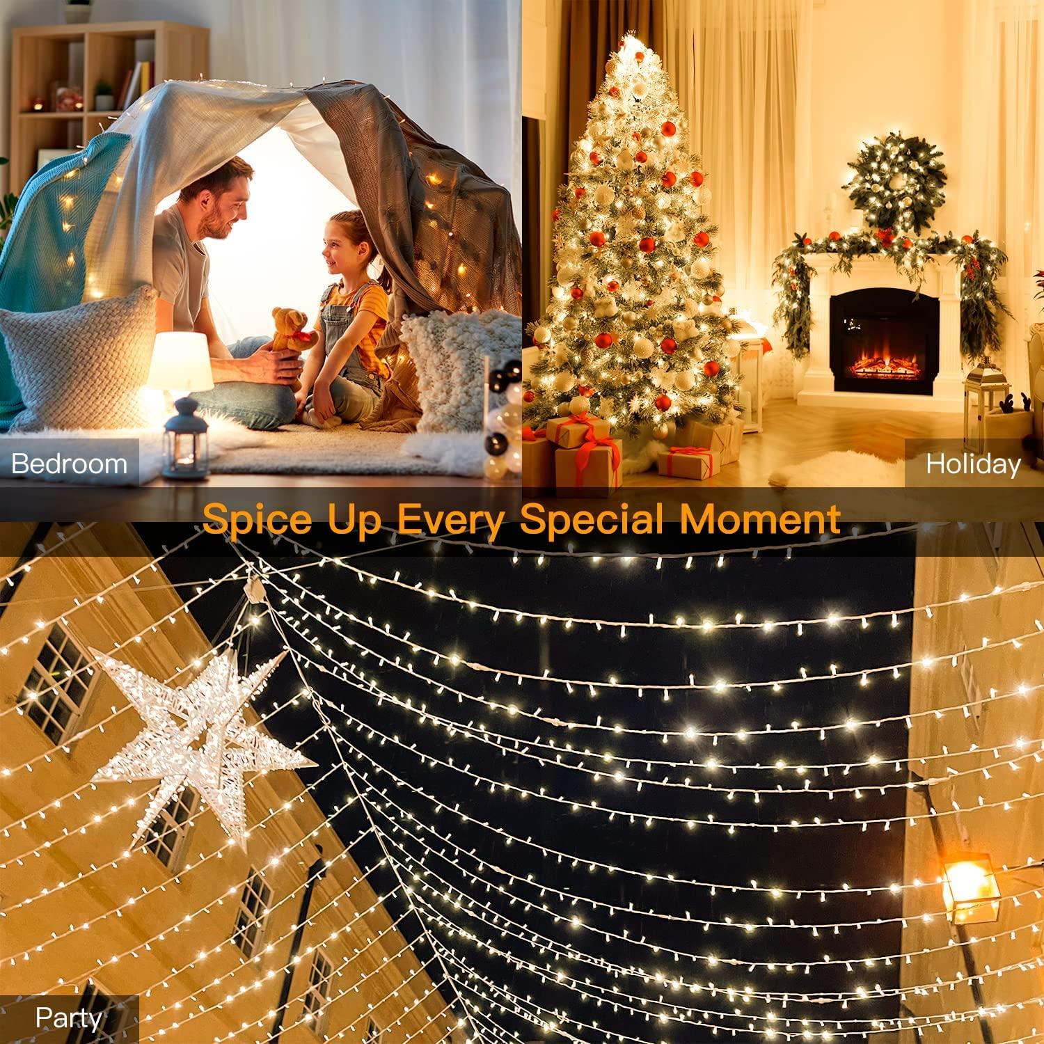 Outdoor String Lights 800LED/330FT with Remote for Wedding and Christmas - If you say i do
