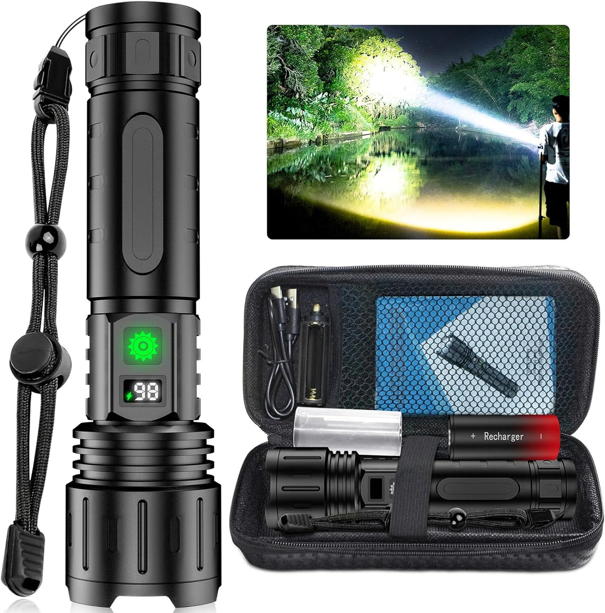 Brightest flashlight in the world – 100,000 lumens