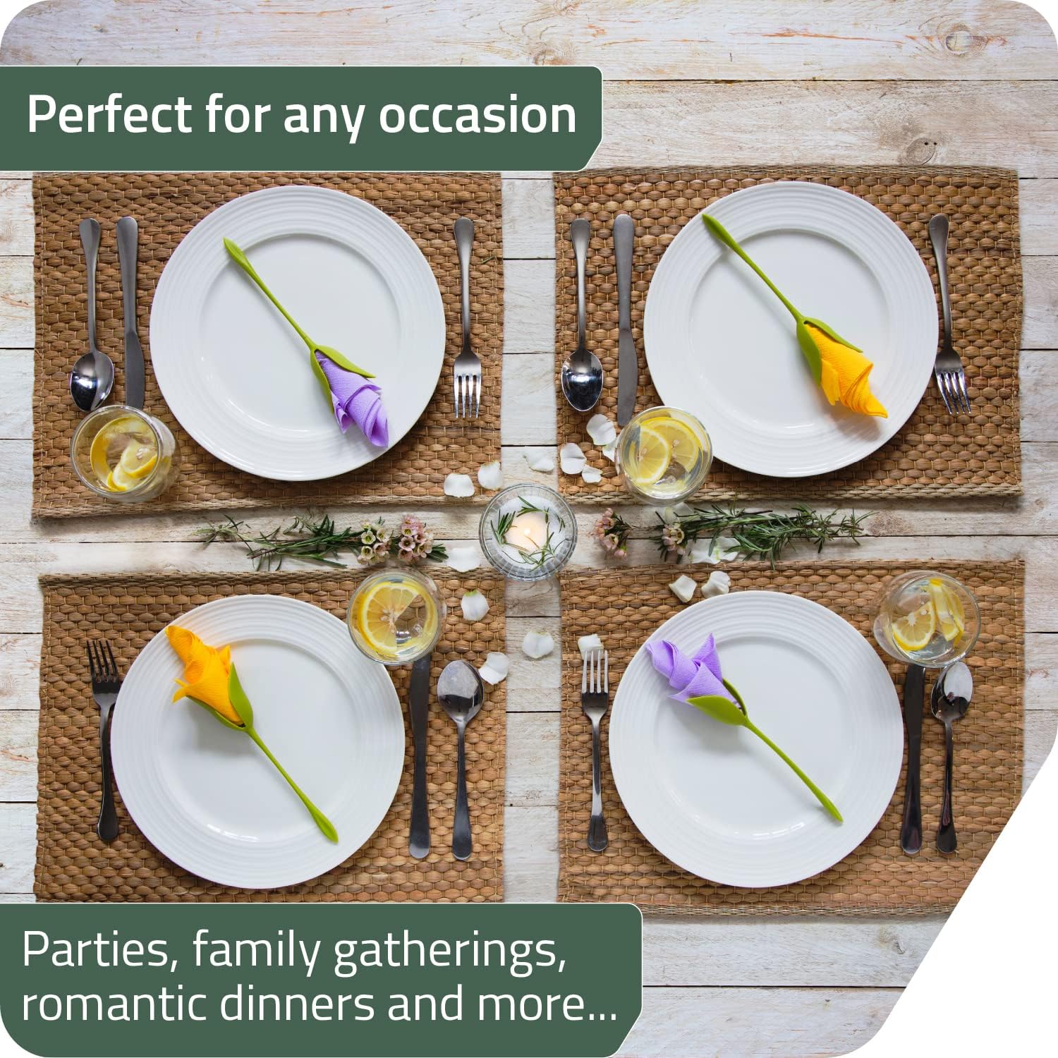 Florenza Napkin Flower Creator for Tabletop Decor