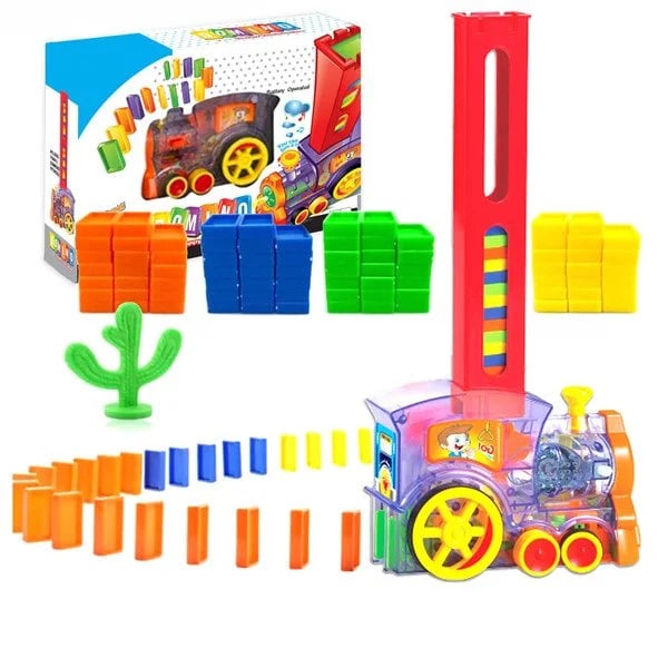 Electric Train for Endless Domino Fun