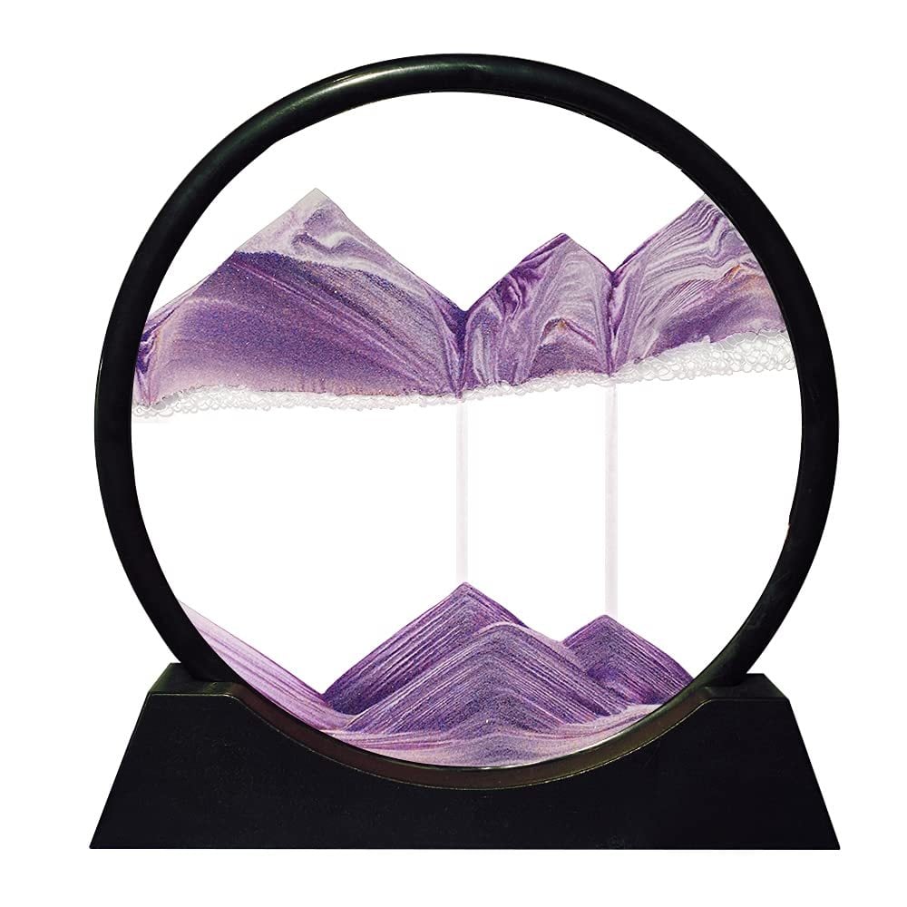 Round Sand Motion Art Decor for Home and Office
