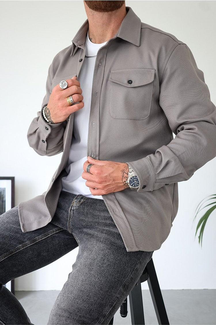 EliteThread™ Shirt Jacket — Wear Confidence That Commands Every Room