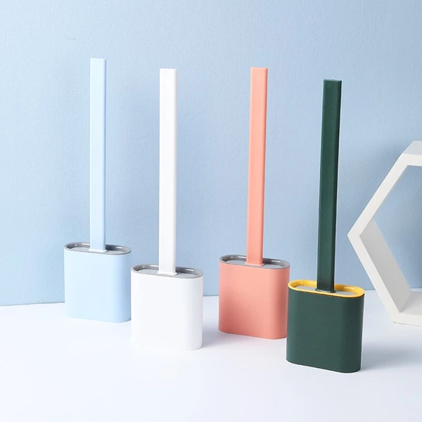 FlexiClean Toilet Brush – Hygienic Silicone Design for Easy Cleaning