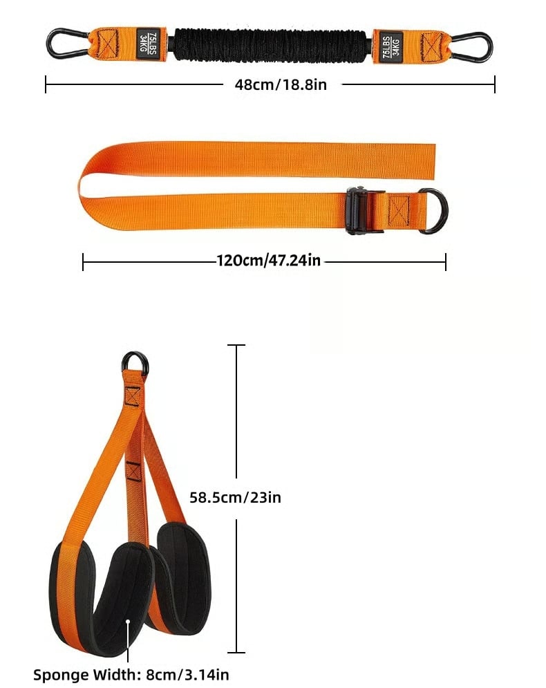 Pull-up assistance band with double foot system