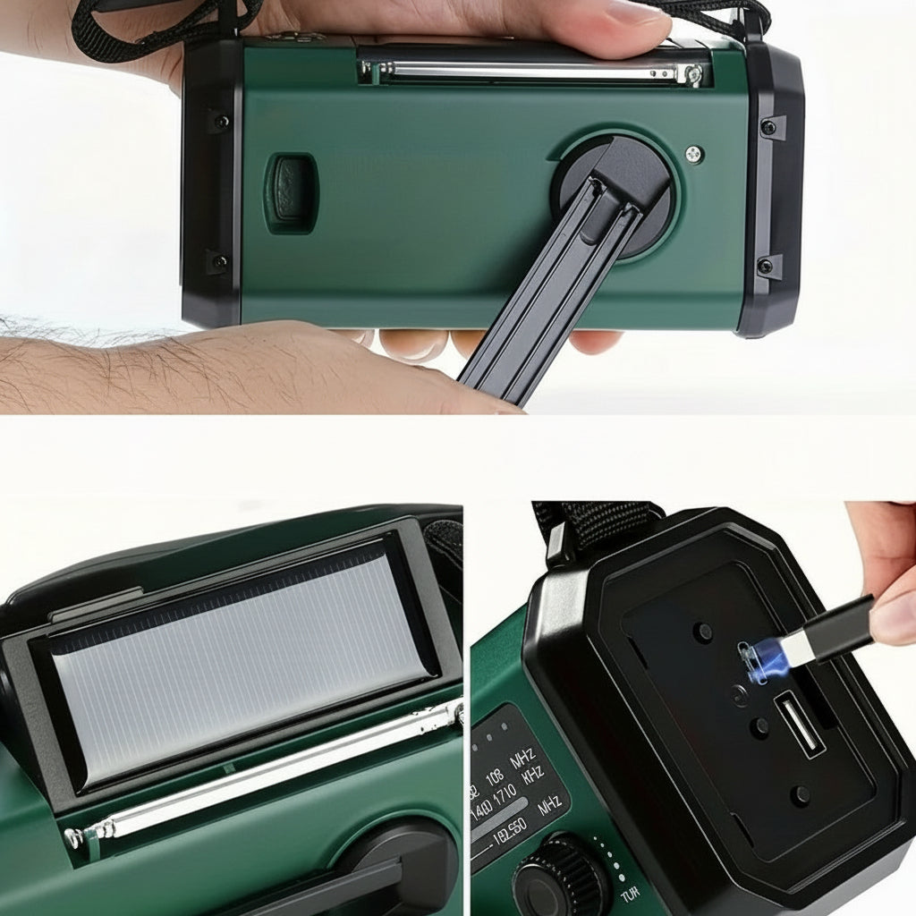 Compact Emergency Radio – Versatile All-in-One Survival Tool