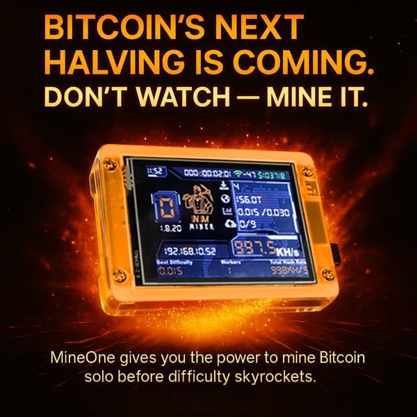 Silent USB Desktop Bitcoin Miner for Crypto Mining