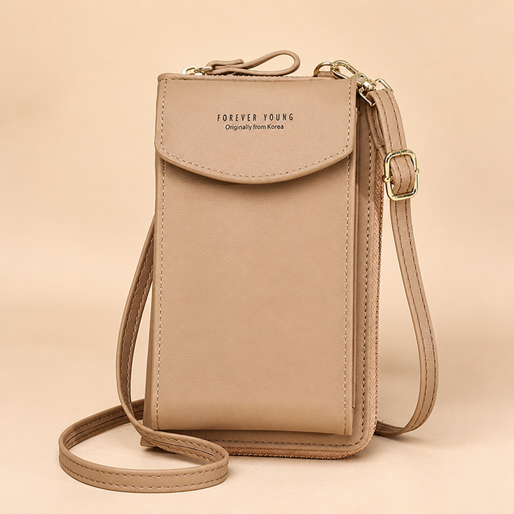 AeroStride – Slim Crossbody Phone Bag with Built-In Card Wallet
