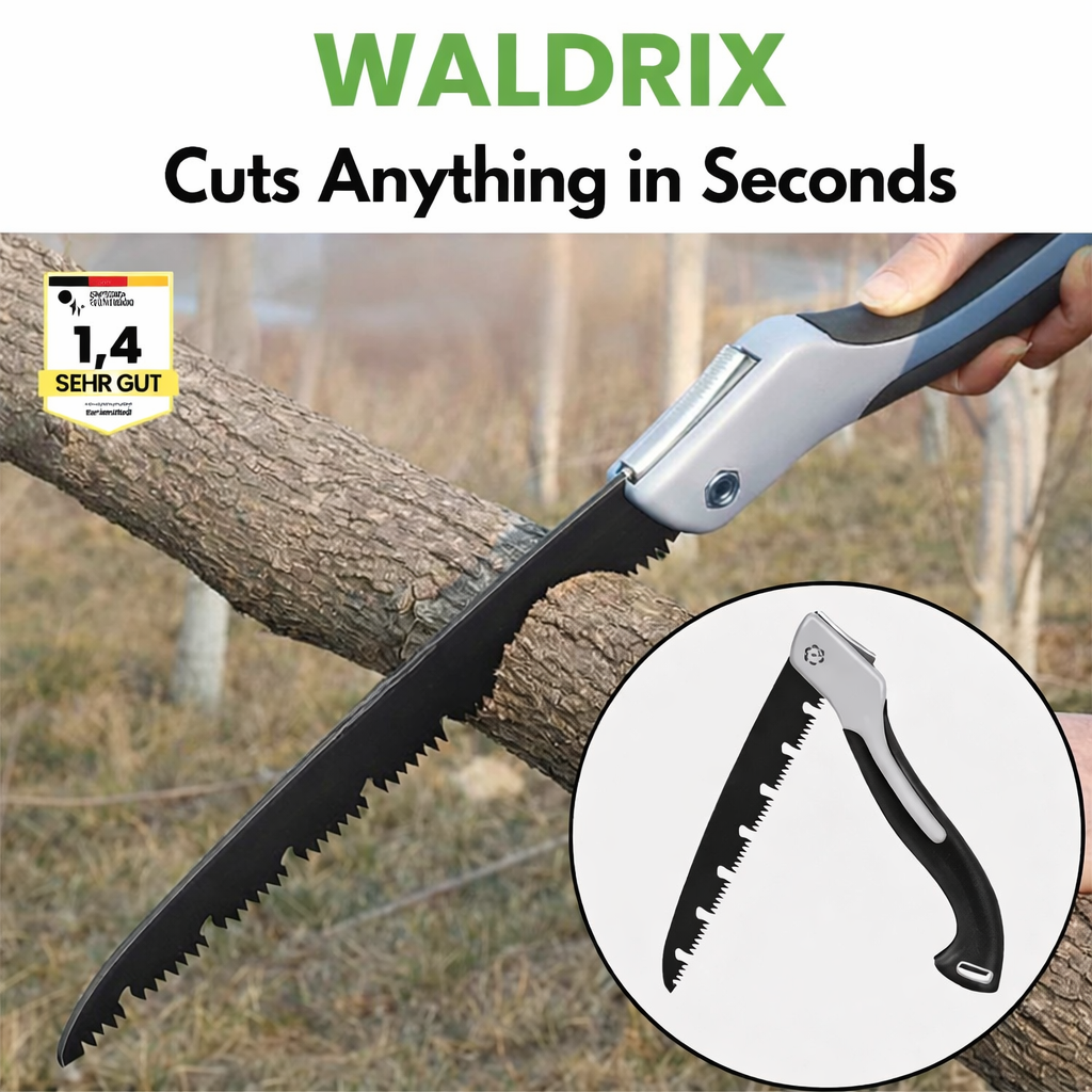 Handsaw | Portable Foldable Outdoor Tool | Accurate Wood Cutting | Waldrix