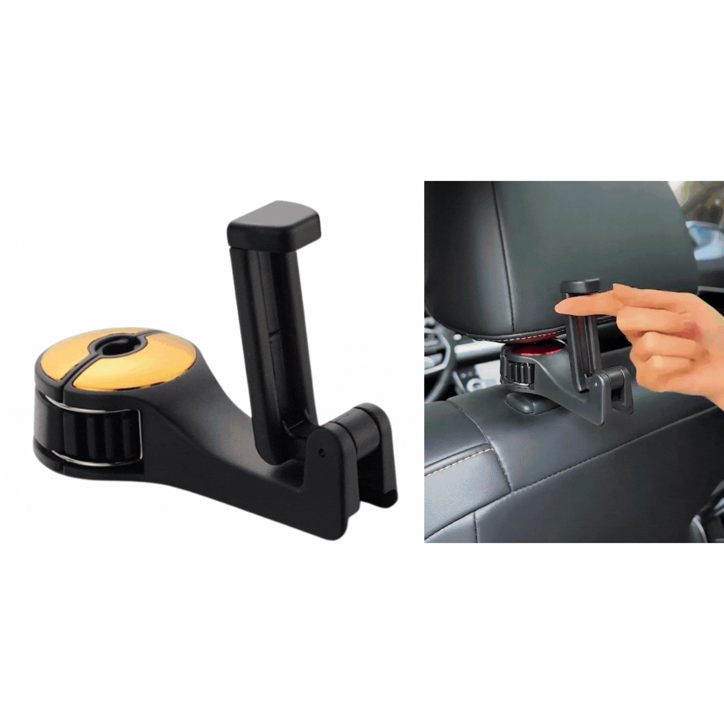 2 in 1 Car Headrest Hidden Hook