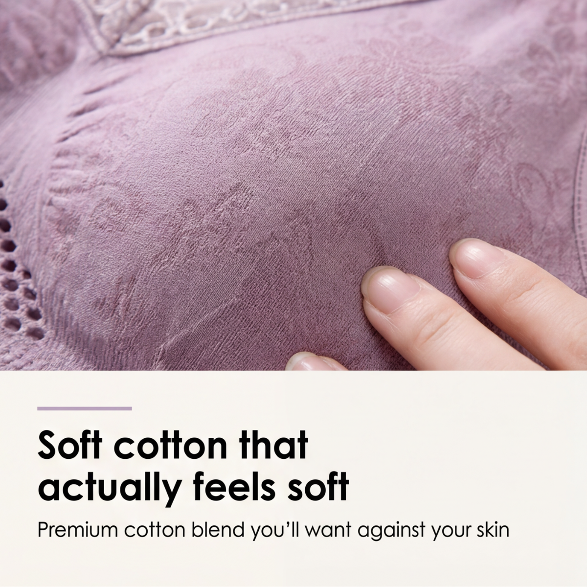 Aireya™ – Wireless Cotton Comfort Bra with Breathable Mesh