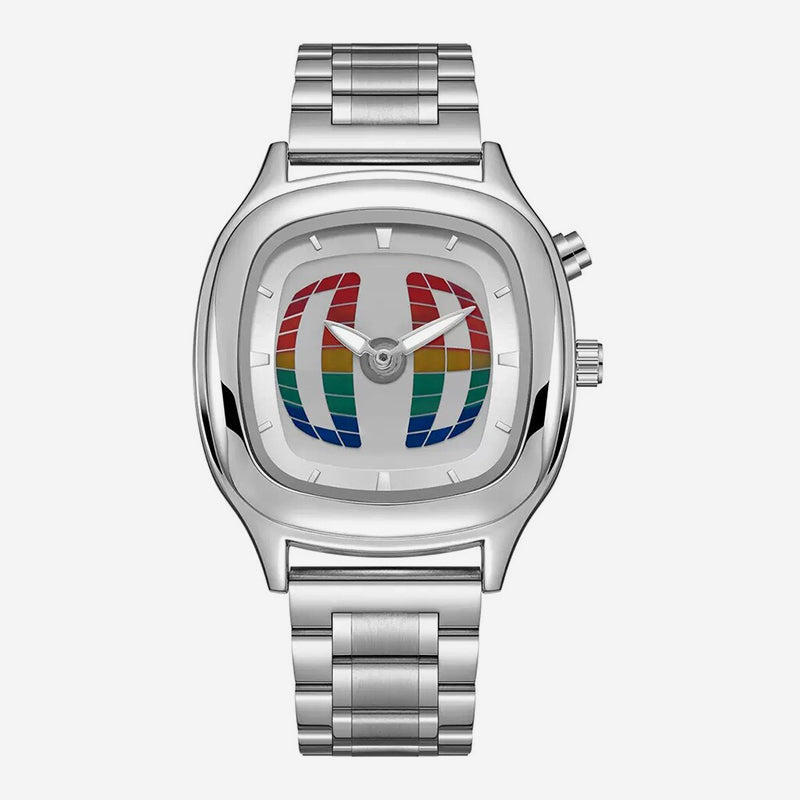 Clockwise™ – Stainless Steel Dual Display Retro Quartz Watch