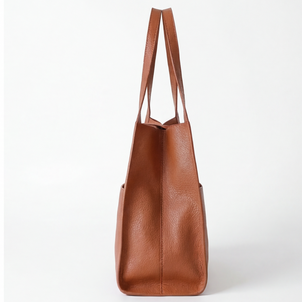 CARESSA™ – Soft Leather Multi Pocket Shoulder Bag