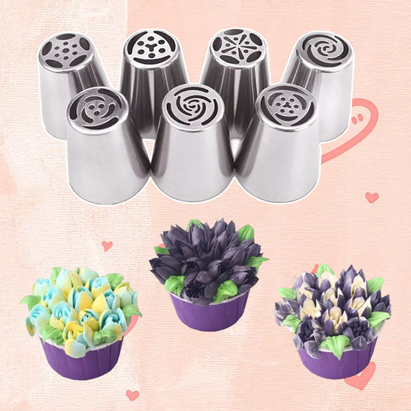 Floral Piping Tip Set for Icing and Cake Decorating