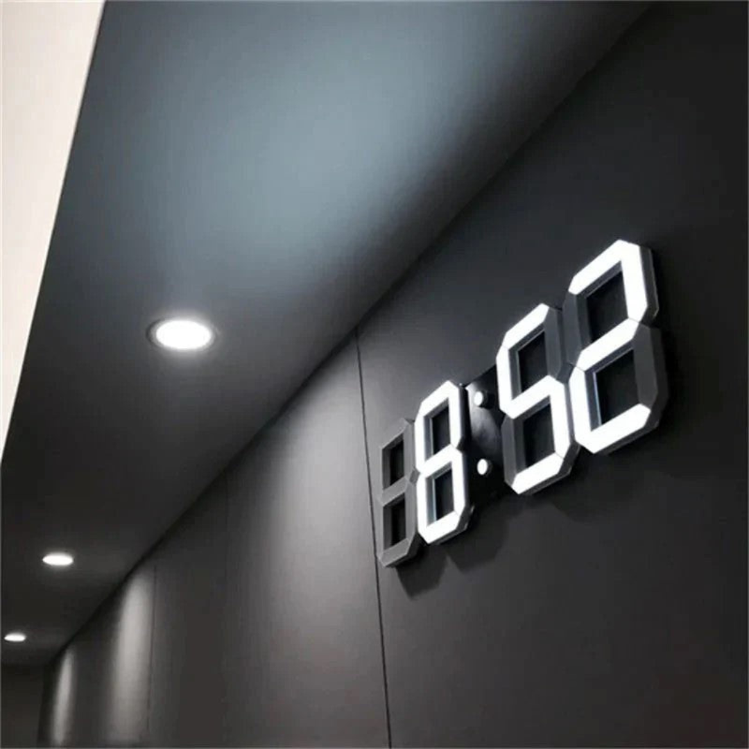 Modern 3D LED Digital Wall Clock for Home Decor