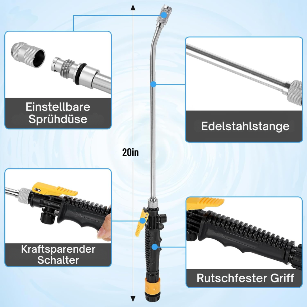 High-Pressure Water Gun 2-in-1 – Effortless Cleaning for a Shine