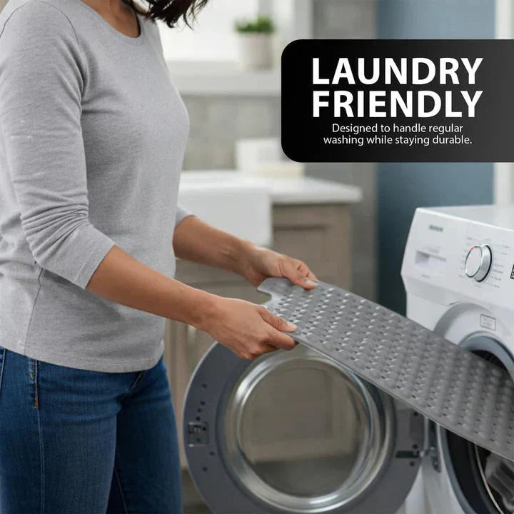 Non-skid Bath Mat | Raised Texture | Quick Water Flow | SafeStep