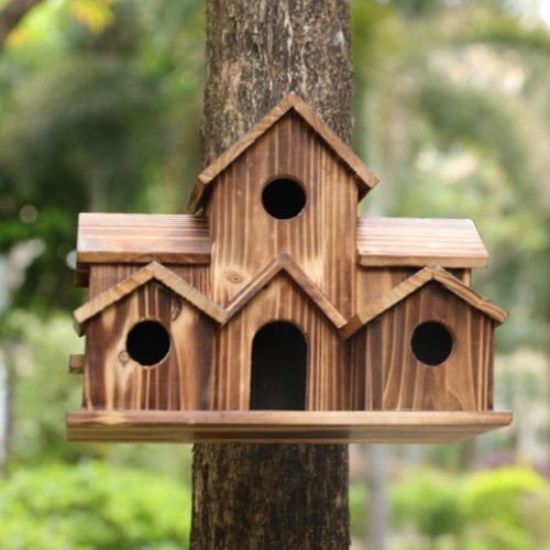 Rustica - Wooden Outdoor Birdhouse