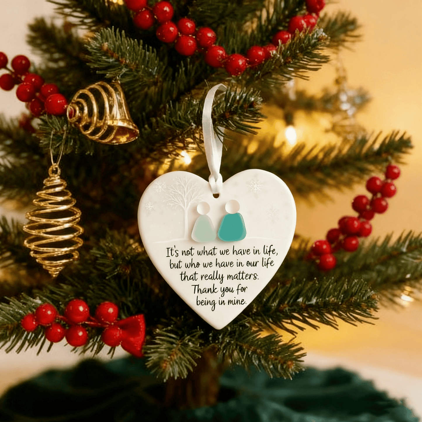 Heartfelt Harmony – Meaningful Ceramic Heart Ornament