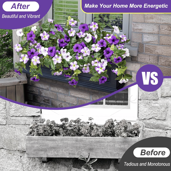 EverBloom - Artificial Petunia Hanging Basket