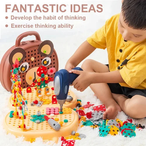 BuildBrilliance BlastSet — Kids Construction Toy Set with Drill