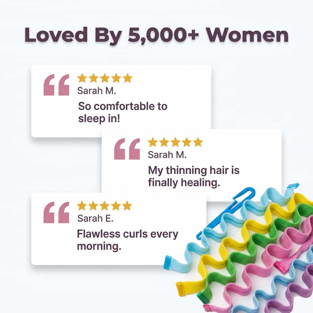 CurlEase - Heatless Curling Ribbons