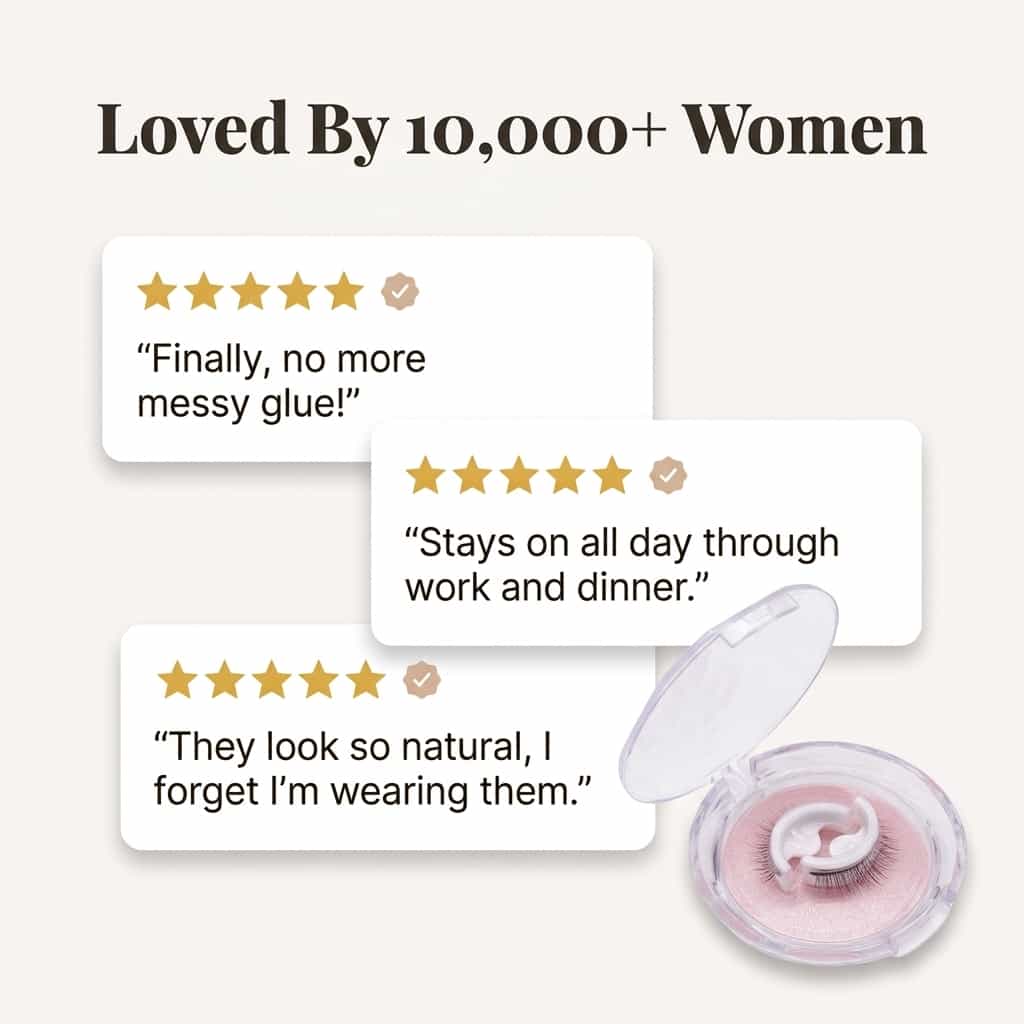 Reusable Self-Adhesive Lashes – Washable & Reusable